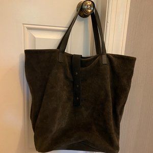 Eileen Fisher Suede tote purse bag